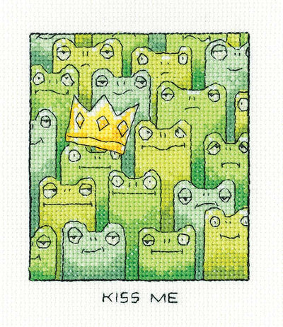Kiss Me  Cross Stitch Kit Heritage Crafts