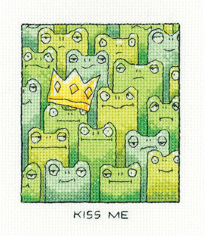 Kiss Me  Cross Stitch Kit Heritage Crafts
