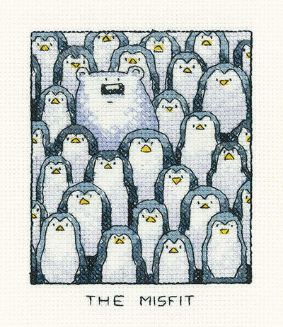 The Misfit  Cross Stitch Kit Heritage Crafts