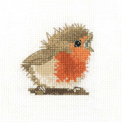 Reggie Robin Cross Stitch Kit Heritage Crafts