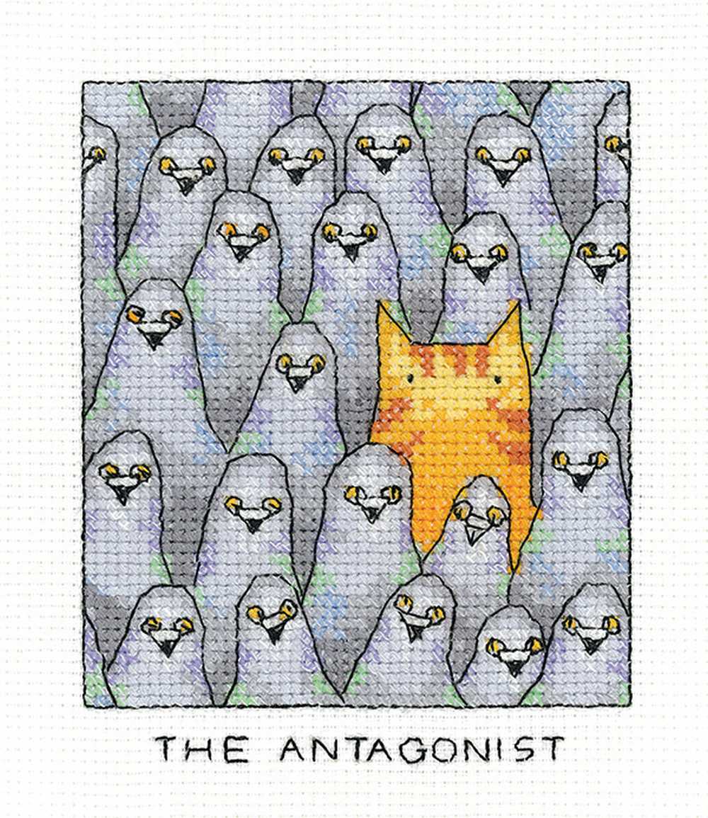 The Antagonist  Cross Stitch Kit Heritage Crafts