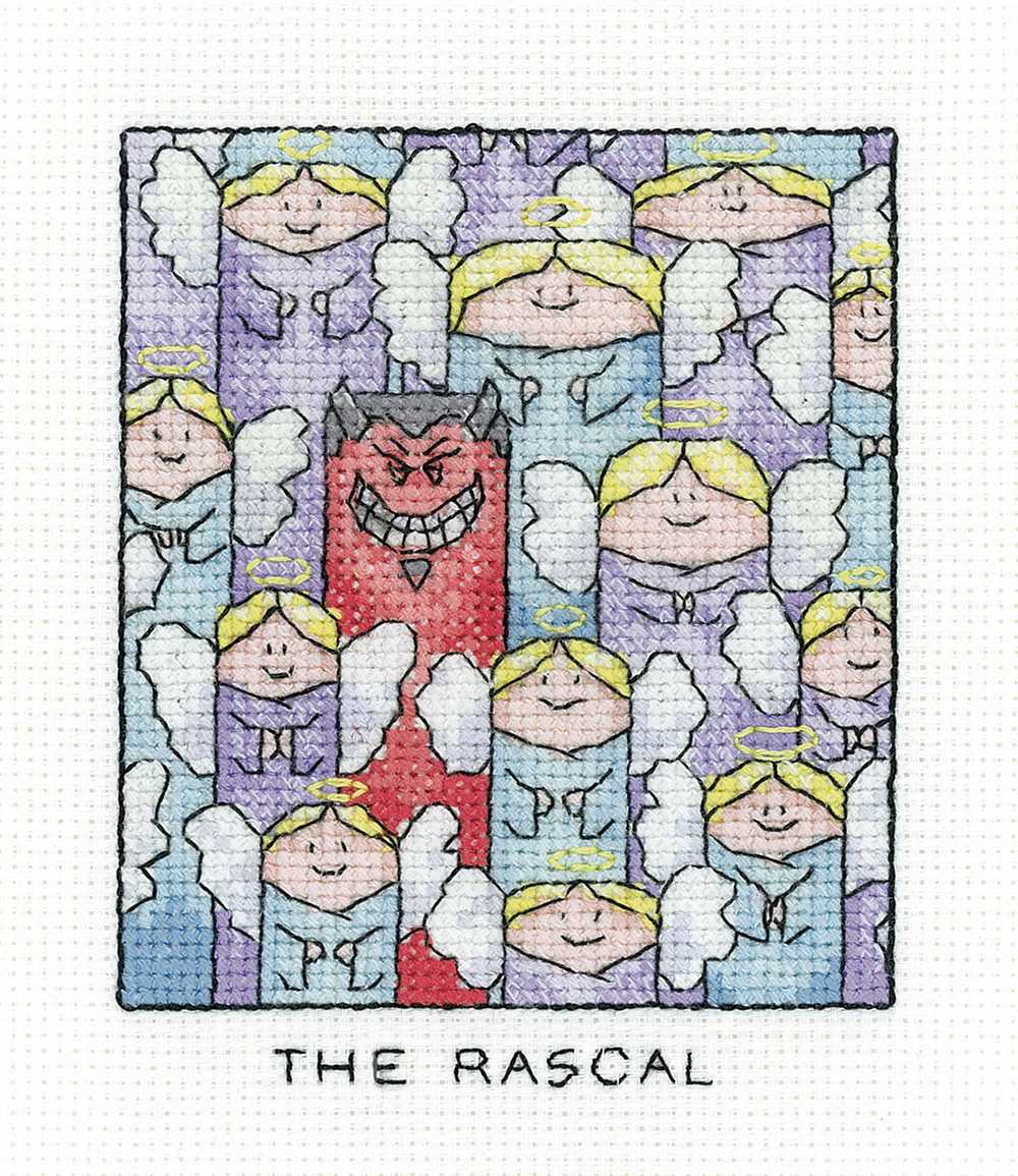 The Rascal  Cross Stitch Kit Heritage Crafts