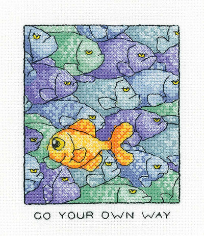 Your Own Way  Cross Stitch Kit Heritage Crafts