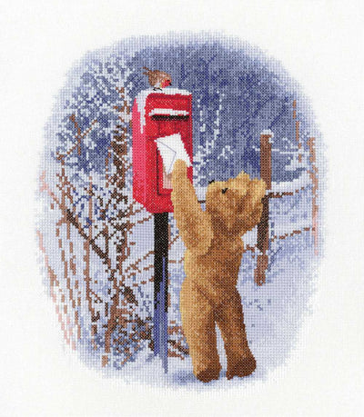 Christmas Post  Cross Stitch Kit Heritage Crafts