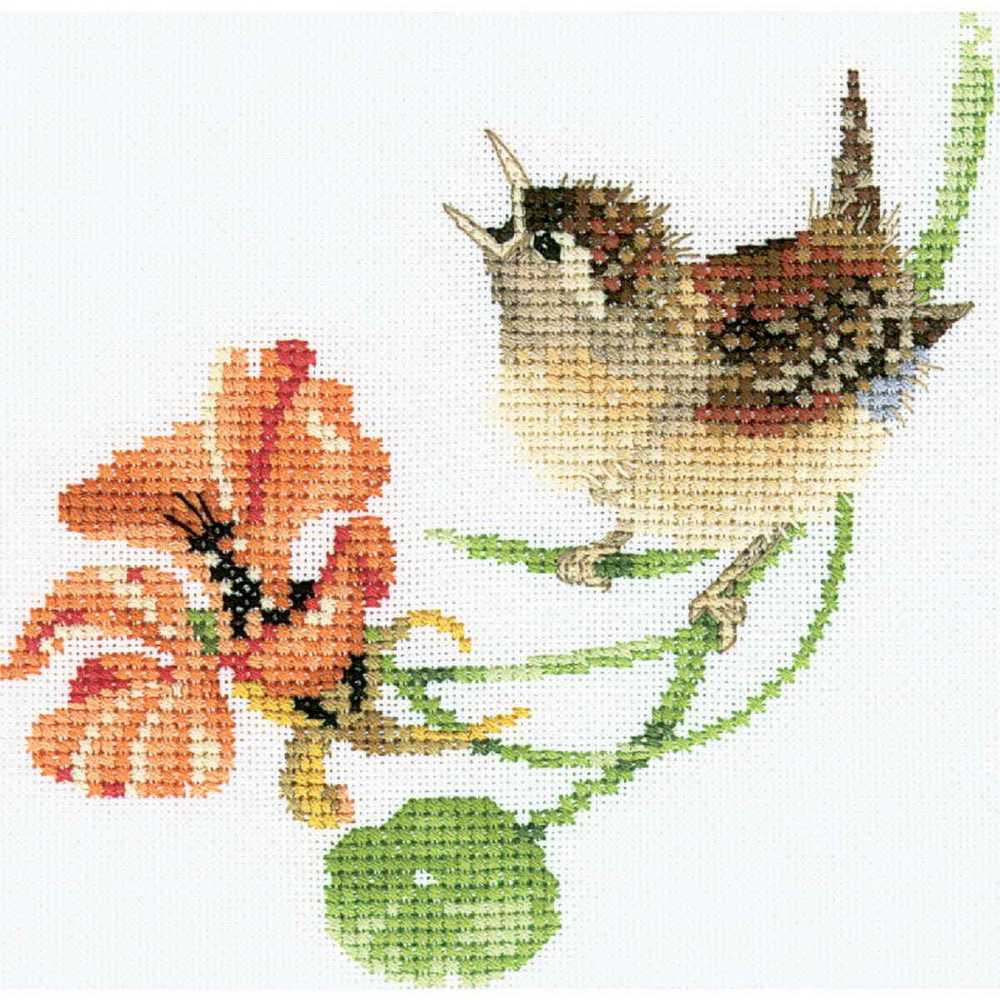 Simply Wren Cross Stitch CHART Heritage Crafts