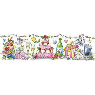 Wedding Day Cross Stitch Kit Heritage Crafts SALE