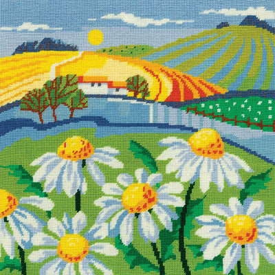 Daisy Landscape Tapestry Kit Heritage Crafts