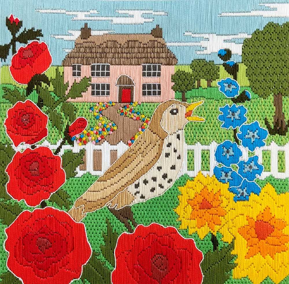 Bothy Threads Cottage Garden Silken Long Stitch Kit
