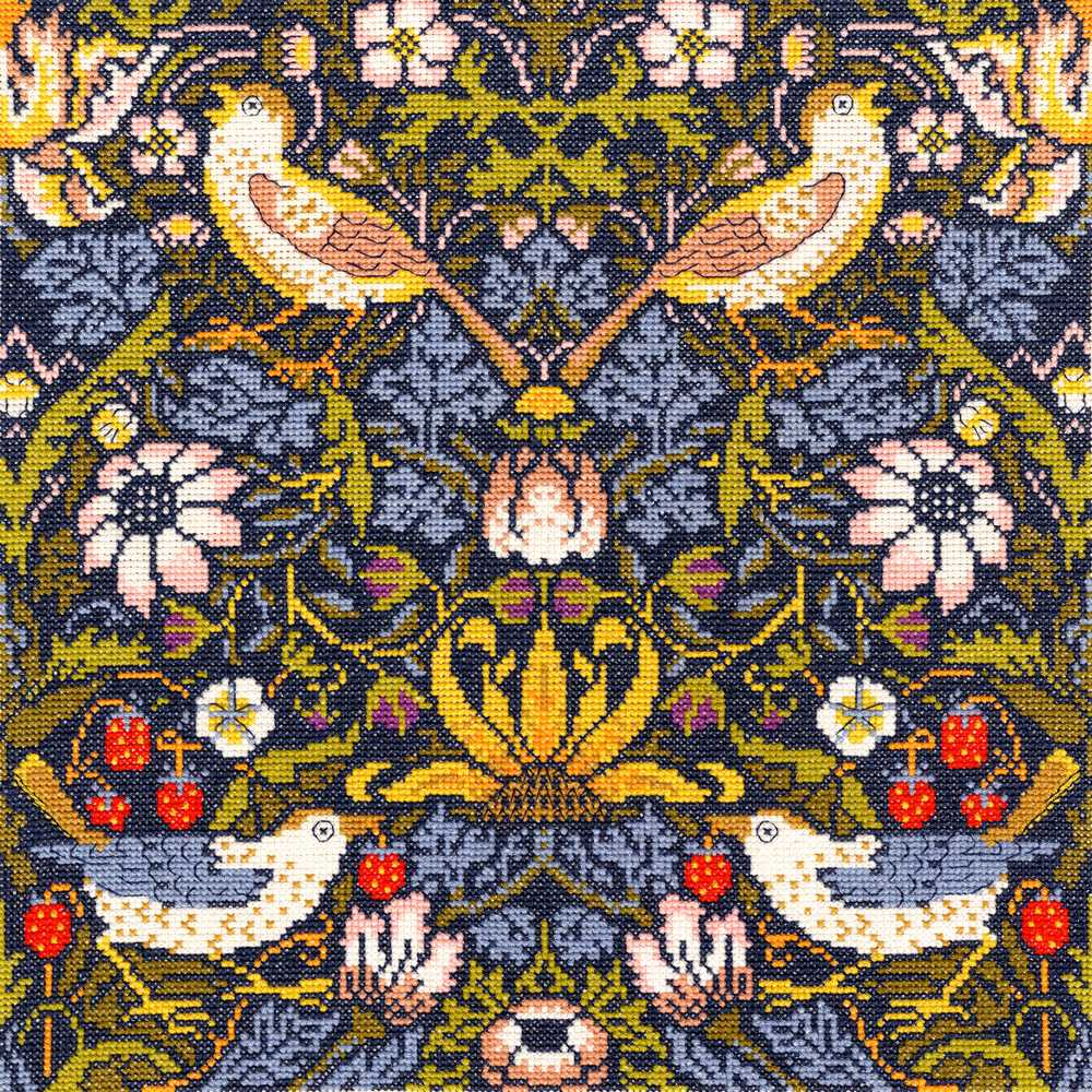 Strawberry Thief - William Morris Cross Stitch Kit From Bothy Threads