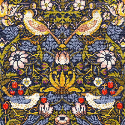 Strawberry Thief - William Morris  Cross Stitch Kit From Bothy Threads