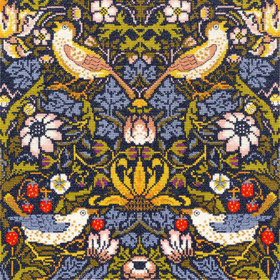 Strawberry Thief - William Morris  Cross Stitch Kit From Bothy Threads
