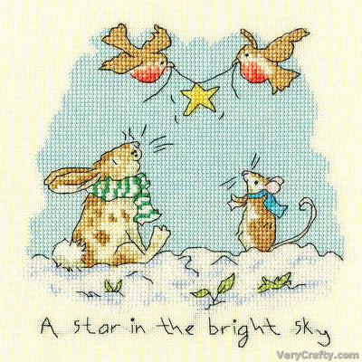Star in the bright sky - Bothy Threads Counted Cross Stitch Kit
