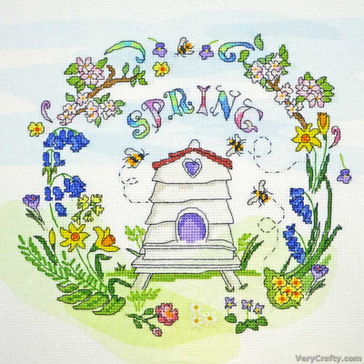 Spring Time Counted Cross Stitch Kit - Bothy Threads
