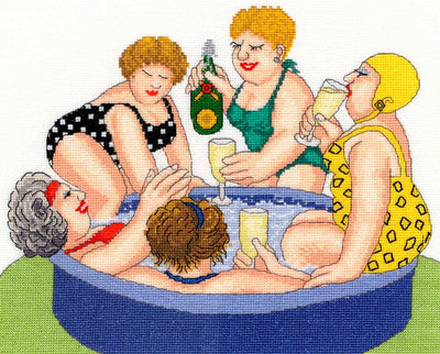 Beryl Cook - Bubbly - Cross Stitch Kit from Bothy Threads