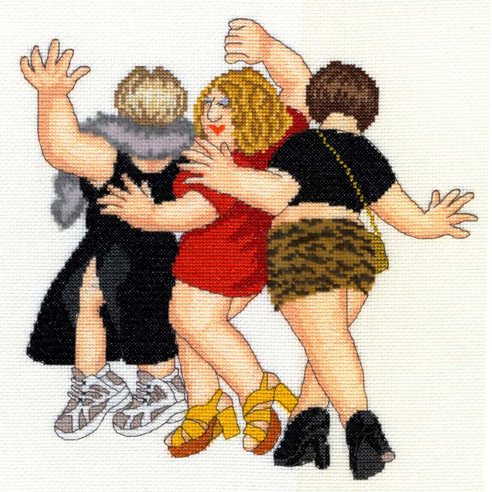 Beryl Cook - Girl's Night Out - Cross Stitch Kit from Bothy Threads