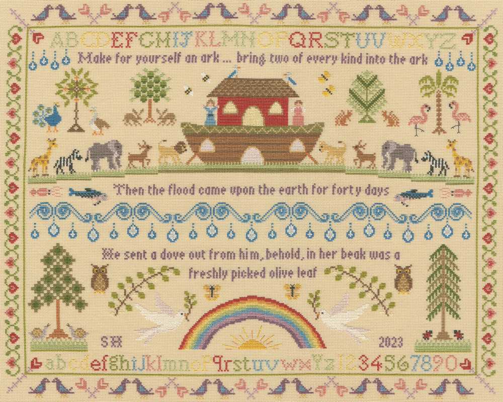 Heirloom Noah's Ark Cross Stitch Kit - Bothy Threads