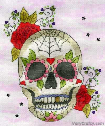 Sugar Skull Counted Cross Stitch Kit by Bothy Threads