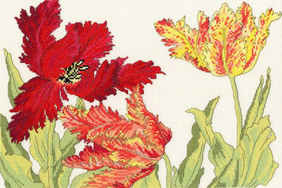 Tulip Blooms Counted Cross Stitch Kit from Bothy Threads