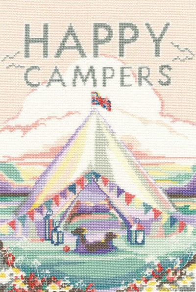 Bothy Threads Vintage Camping Cross Stitch Kit