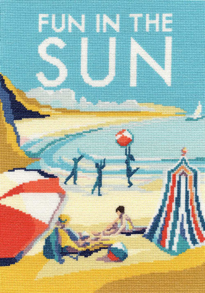 Bothy Threads Vintage Seaside Cross Stitch Kit