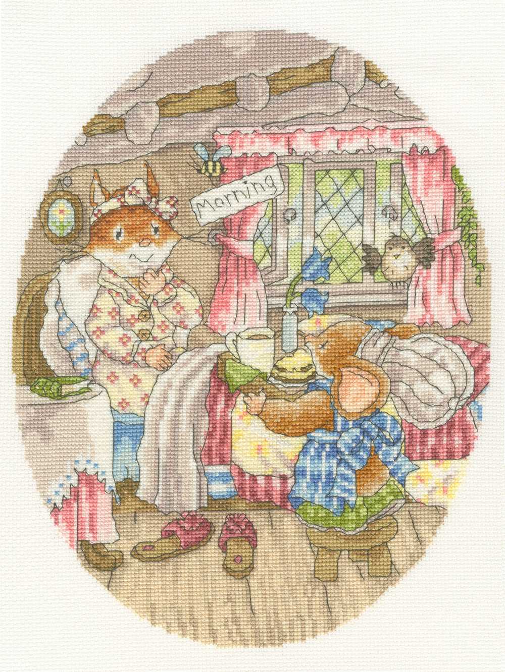 Breakfast In Bed Cross Stitch Kit - Bothy Threads