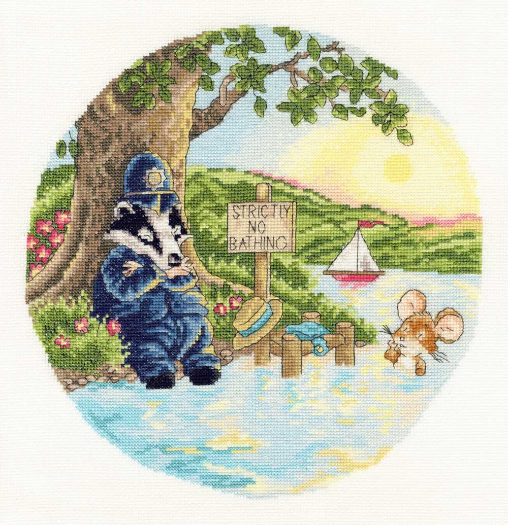 Strictly No Bathing Cross Stitch Kit - Bothy Threads