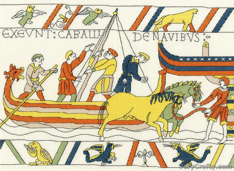 The Normans' Landing - Bothy Threads Bayeux Tapestry Counted Cross Stitch Kit