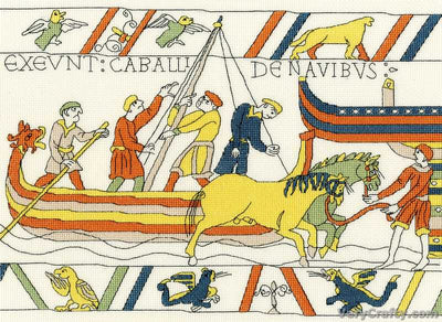 The Normans' Landing - Bothy Threads Bayeux Tapestry Counted Cross Stitch Kit