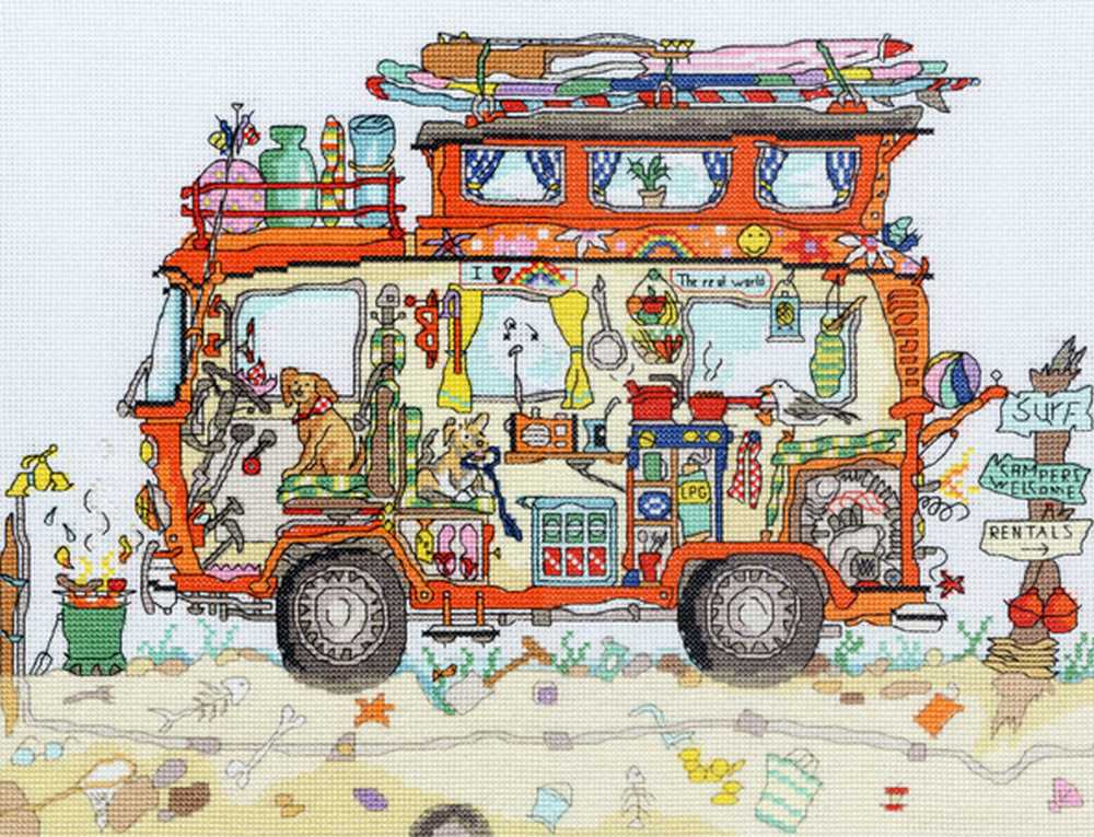 Cut Thru' Camper Van - Bothy Threads Cross Stitch Kit