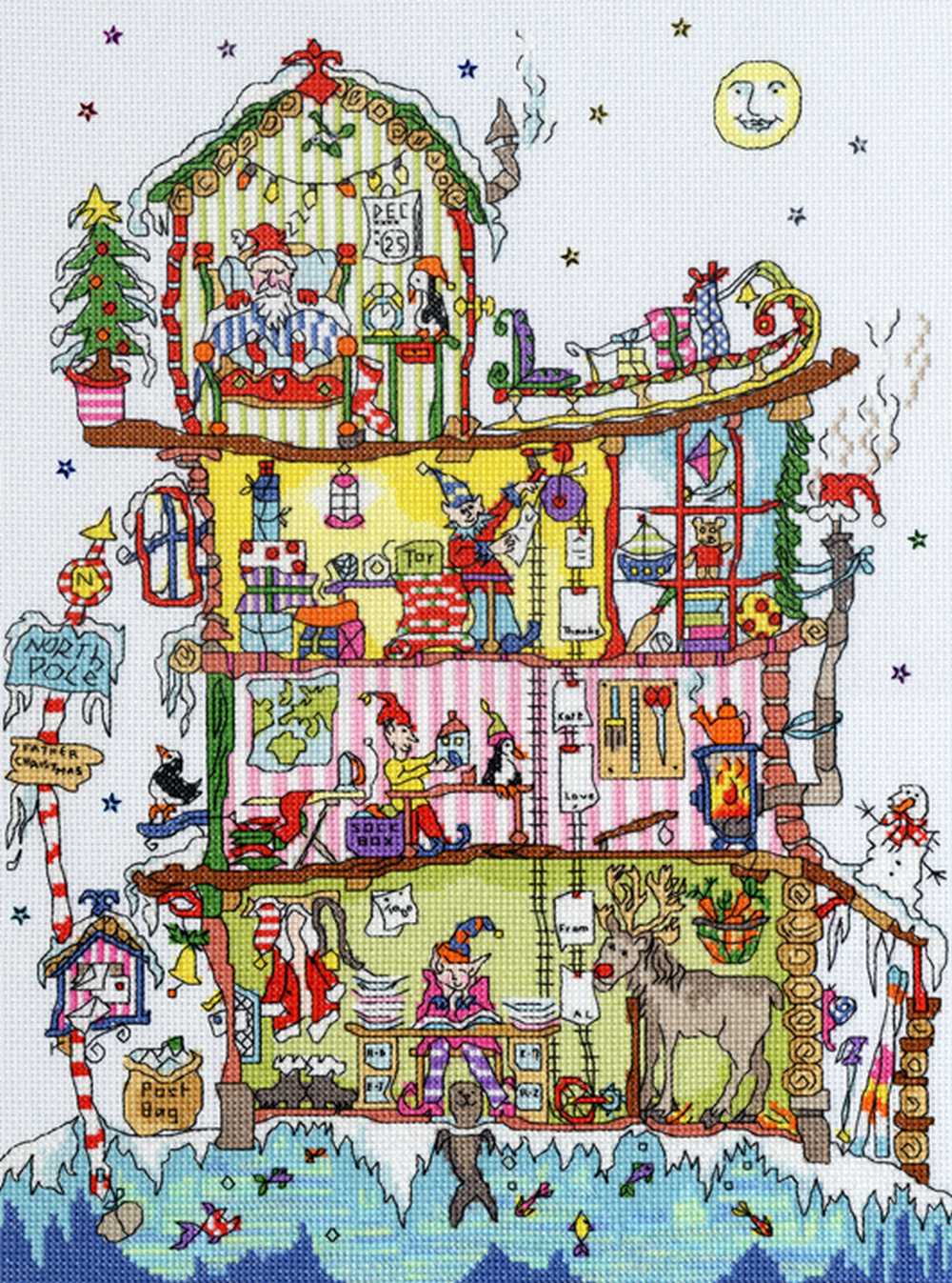 Cut Thru' North Pole House - Bothy Threads Cross Stitch Kit