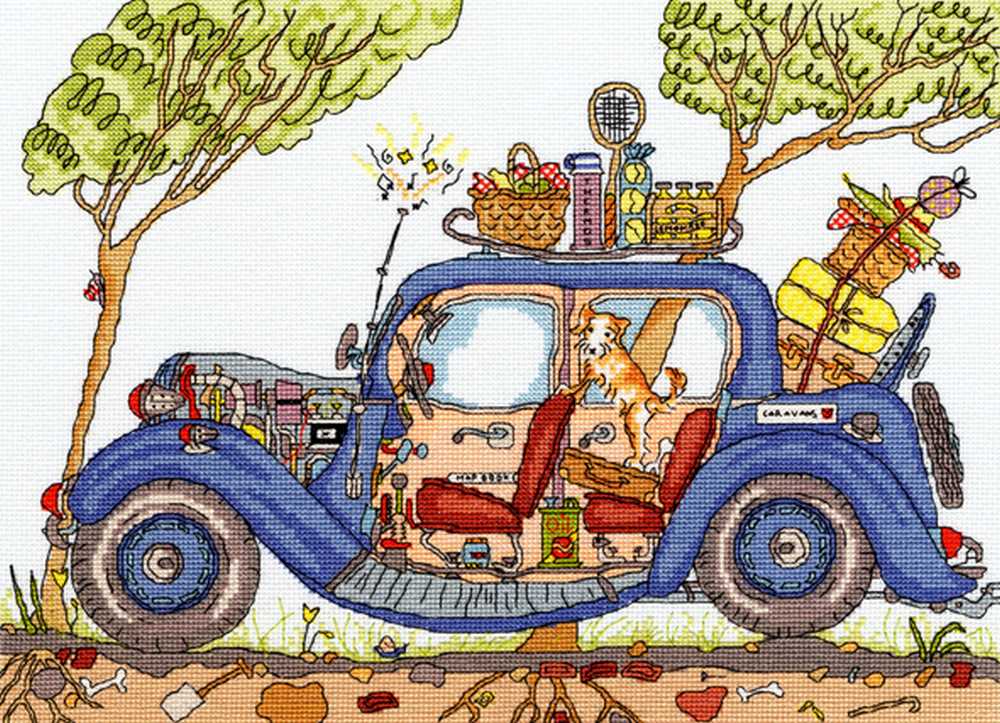 Cut Thru' Vintage Car - Bothy Threads Cross Stitch Kit