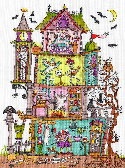 Cut Thru' Haunted House - Bothy Threads Cross Stitch Kit