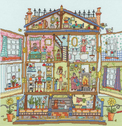 Bothy Threads Cross Stitch Kit Cut Thru' Dolls House