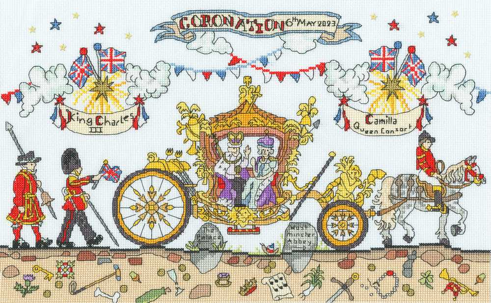 Cut Thru' Coronation Carriage Bothy Threads Cross Stitch Kit