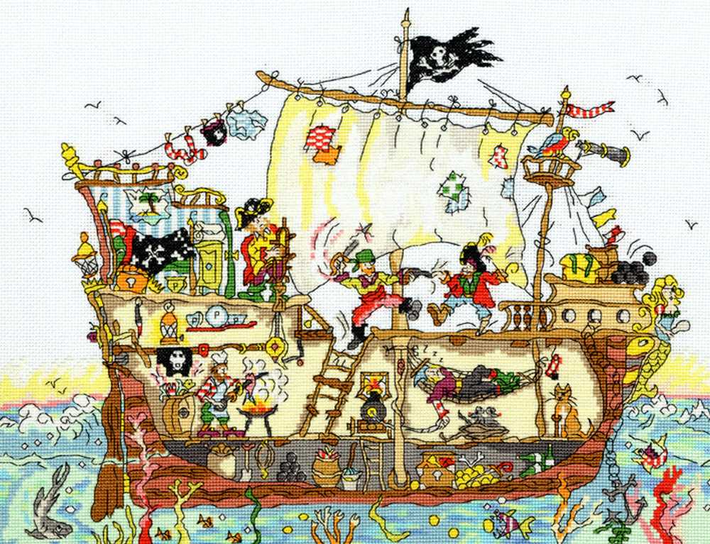 Cut Thru' Pirate Ship - Bothy Threads Cross Stitch