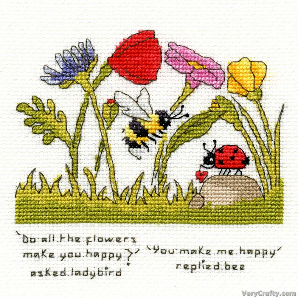 Bothy Threads You Make Me Happy Cross Stitch Kit