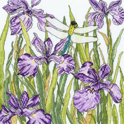 Bothy Threads Iris Garden Counted Cross Stitch Kit