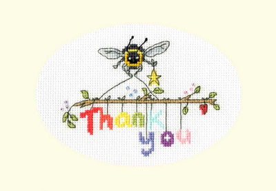 Bothy Threads Bee-ing Thankful Cross Stitch Card Kit