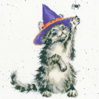 The Witch's Cat Cross Stitch Kit ~ Bothy Threads