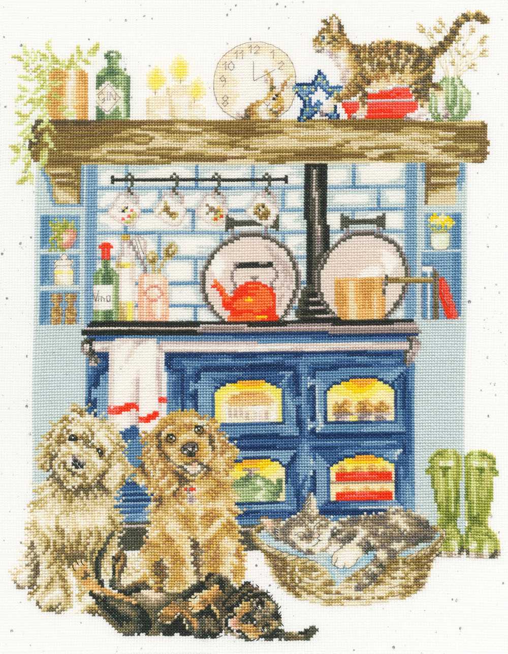 Country Kitchen Cross Stitch Kit - Bothy Threads