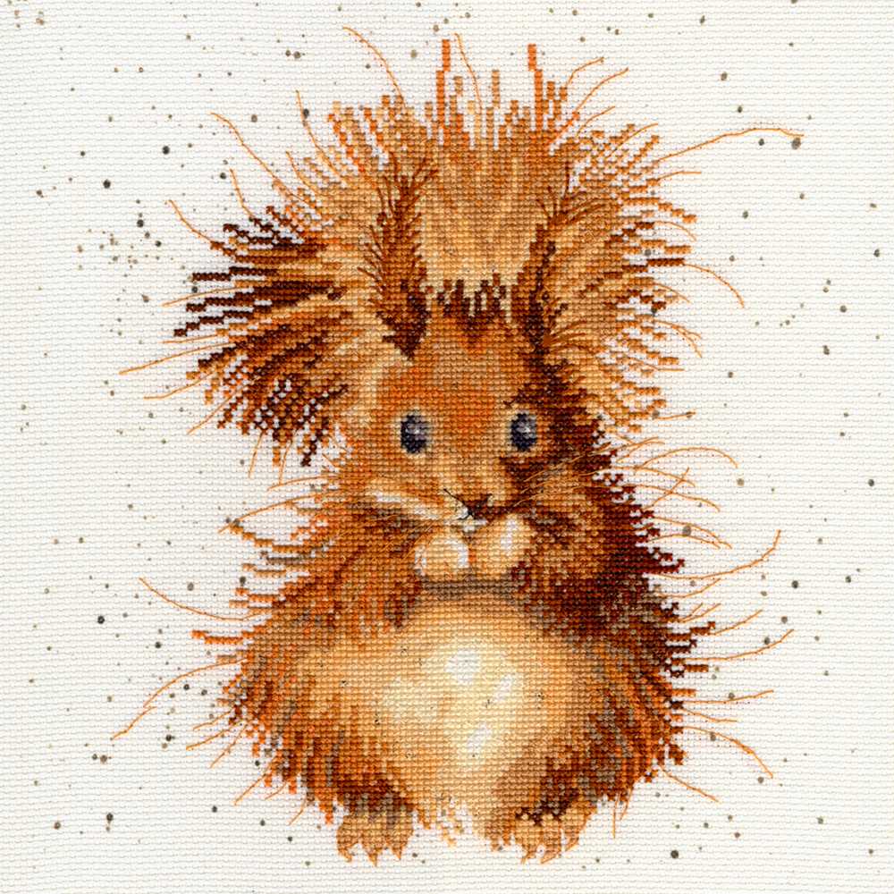 The Nutcracker - Squirrel Counted Cross Stitch Kit by Hannah Dale of Wrendale Designs