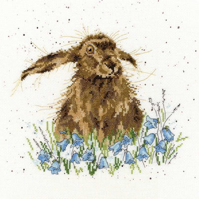 Bright Eyes - Rabbit Counted Cross Stitch Kit by Hannah Dale of Wrendale Designs *(EVENWEAVE)*