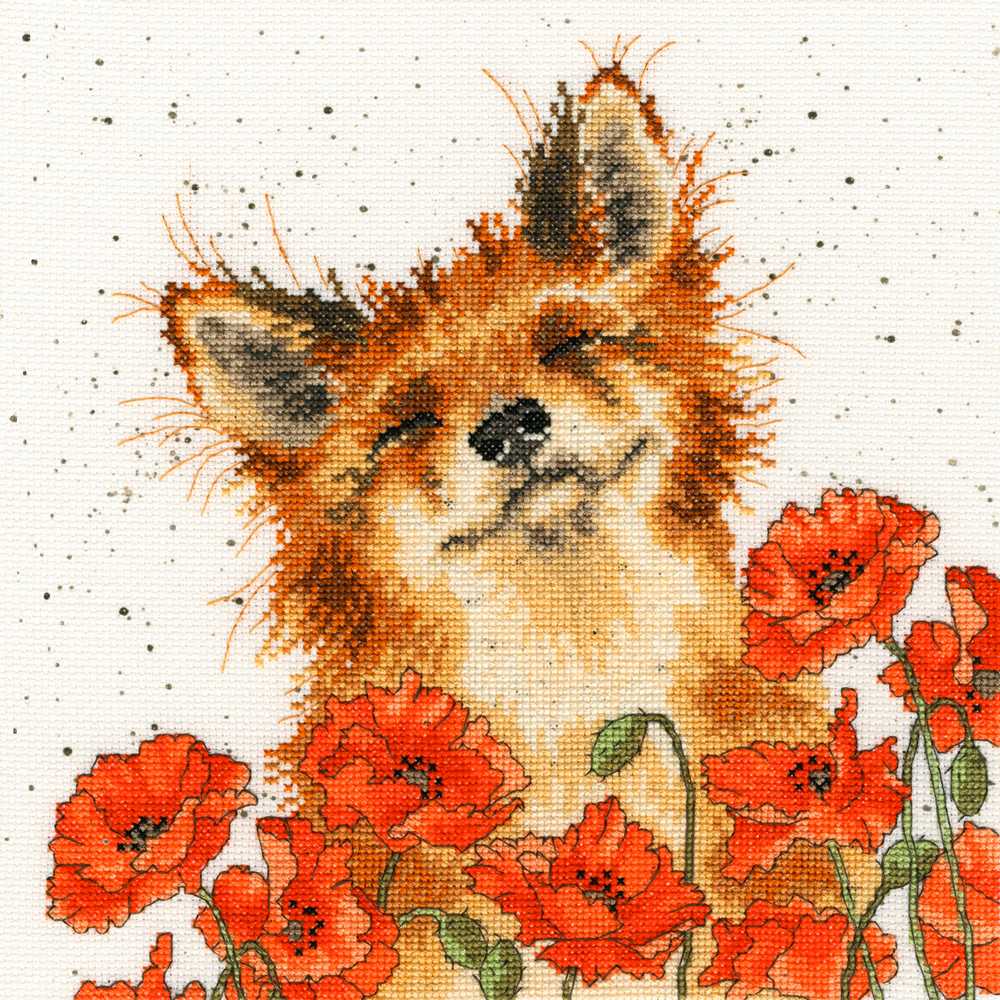 Poppy Field Cross Stitch Kit ~ Bothy Threads