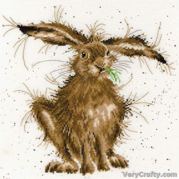Hare Brained Counted Cross Stitch Kit by Hannah Dale of Wrendale Designs