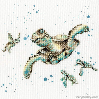 Swimming School Counted Cross Stitch Kit by Hannah Dale of Wrendale Designs