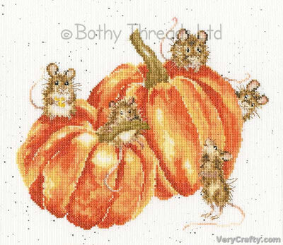 Pumpkin, Spice And Everything Mice Cross Stitch Kit ~ Bothy Threads