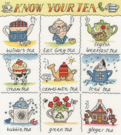 Know Your Tea Cross Stitch Kit - Bothy Threads
