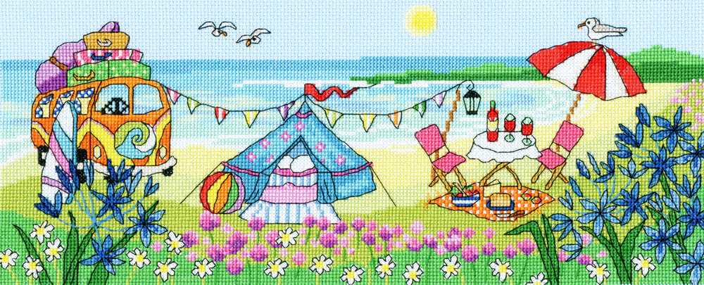 Glamping fun - Counted Cross Stitch Kit from Bothy Threads