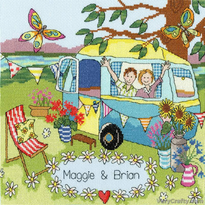 Our Caravan Counted Cross Stitch Kit by Bothy Threads