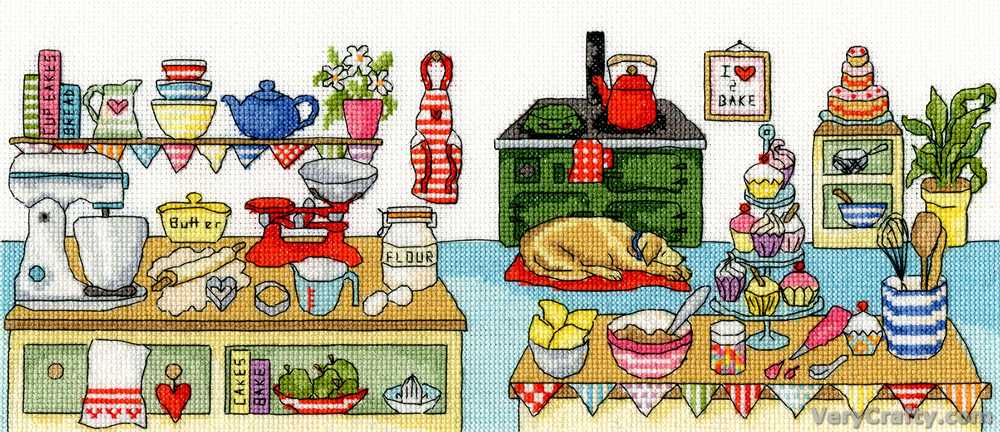 Baking Fun Counted Cross Stitch Kit - Bothy Threads